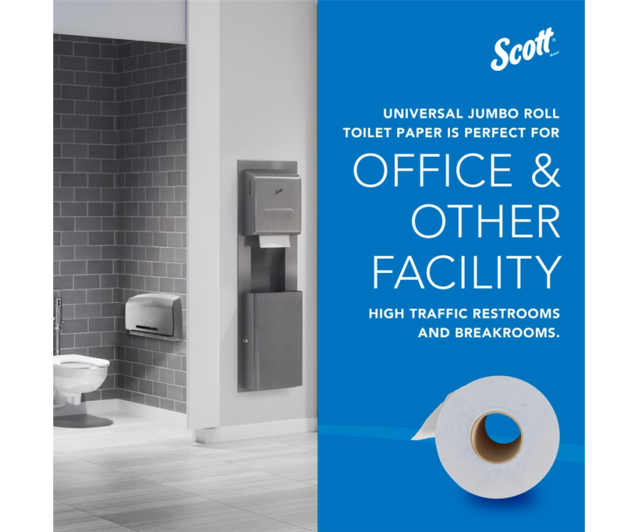 Scott® 2-Ply High-Capacity Jumbo Roll Toilet Paper (3.27 in. x 1000 ft., 12/Case)